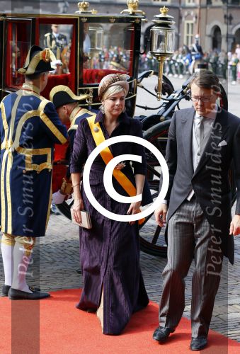 Den Haag 16 september 2014
Prinsjesdag met oa Koning Willem Alexander Koningin Maxima prinses Laurentien en prins Constantijn. Gouden Koets op het binnenhof.