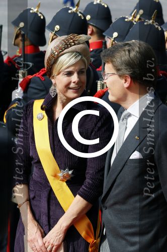 Den Haag 16 september 2014
Prinsjesdag met oa Koning Willem Alexander Koningin Maxima prinses Laurentien en prins Constantijn. Gouden Koets op het binnenhof.