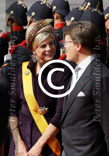 Den Haag 16 september 2014
Prinsjesdag met oa Koning Willem Alexander Koningin Maxima prinses Laurentien en prins Constantijn. Gouden Koets op het binnenhof.