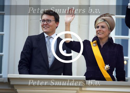 Den Haag 16 september 2014
Prinsjesdag met oa Koning Willem Alexander Koningin Maxima prinses Laurentien en prins Constantijn. Gouden Koets op het binnenhof.