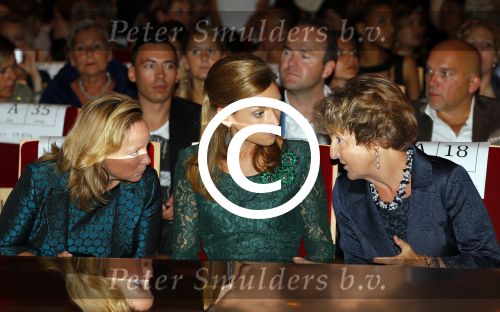 Amsterdam 15 september 2014
Modeshow Addy v d Krommenacker in het ij theater
Aanwezig oa Prinses Margriet Prinses Aimee en Prinses Margarita
