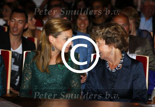 Amsterdam 15 september 2014
Modeshow Addy v d Krommenacker in het ij theater
Aanwezig oa Prinses Margriet Prinses Aimee en Prinses Margarita
