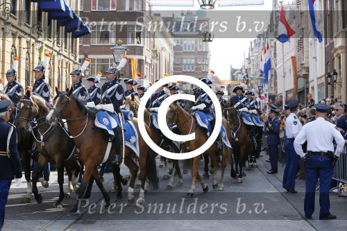Den Haag 16 september 2014
Prinsjesdag met oa Koning Willem Alexander Koningin Maxima prinses Laurentien en prins Constantijn. Gouden Koets op het binnenhof.