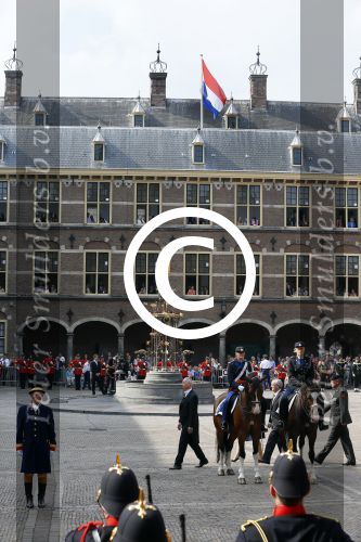 Den Haag 16 september 2014
Prinsjesdag met oa Koning Willem Alexander Koningin Maxima prinses Laurentien en prins Constantijn. Gouden Koets op het binnenhof.