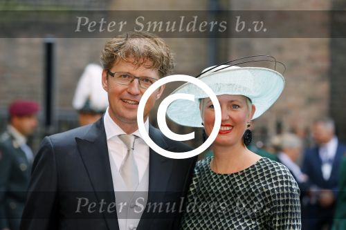 Den Haag 16 september 2014
Prinsjesdag met oa Koning Willem Alexander Koningin Maxima prinses Laurentien en prins Constantijn. Gouden Koets op het binnenhof. Sander Dekker met vrouw