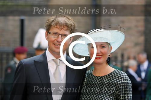 Den Haag 16 september 2014
Prinsjesdag met oa Koning Willem Alexander Koningin Maxima prinses Laurentien en prins Constantijn. Gouden Koets op het binnenhof. Sander Dekker met vrouw