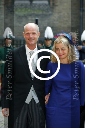 Den Haag 16 september 2014
Prinsjesdag met oa Koning Willem Alexander Koningin Maxima prinses Laurentien en prins Constantijn. Gouden Koets op het binnenhof. Stef Blok met vvrouw
