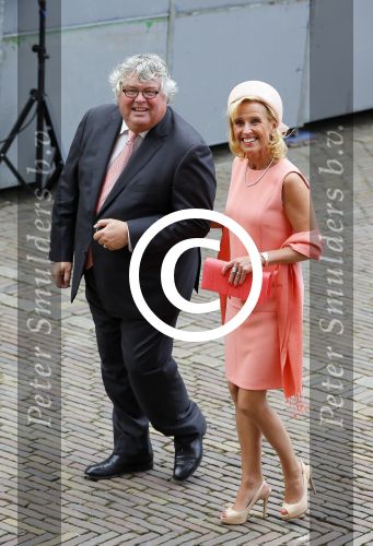 Den Haag 16 september 2014
Prinsjesdag met oa Koning Willem Alexander Koningin Maxima prinses Laurentien en prins Constantijn. Gouden Koets op het binnenhof. Ton Elias met vrouw