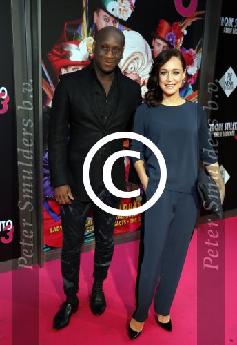 Amsterdam 3 september 2015 
Premiere Stiletto in het nieuwe de la mar. Anouk Maas met Jerrel Houtsnee