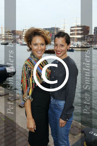 Amsterdam 19 augustus 2015 
Div bn ers eten bij restaurant op brug bij sail. Buddy Jarie Robin Martens en Everon Jackson Hooi