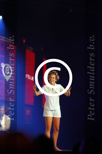 Hilversum 25 augustus 2015
Perspresentatie RTL in studio 21. Chantal janzen presenteert het