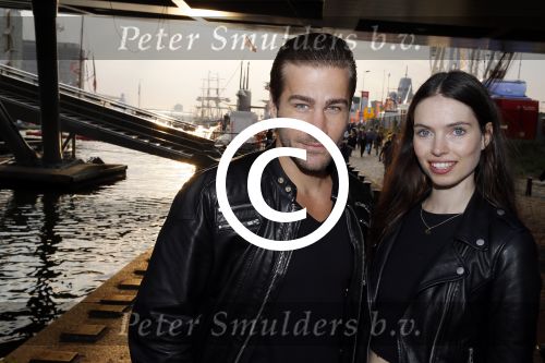 Amsterdam 19 augustus 2015 
Div bn ers eten bij restaurant op brug bij sail. Dave Mantel met vriendin
