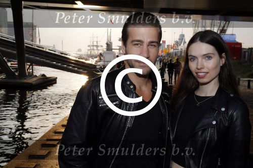 Amsterdam 19 augustus 2015 
Div bn ers eten bij restaurant op brug bij sail. Dave Mantel met vriendin