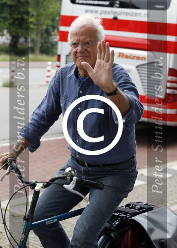 Den Haag 31 augustus 2015
Dolf de Vries op de fiets in Den Haag