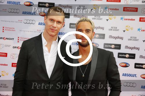 Amsterdam 29 juni 2015
Rainbow awards in Tuschinski.
Freek Bartels en zwemmer Johan Kenkhuis