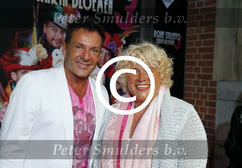 Amsterdam 3 september 2015 
Premiere Stiletto in het nieuwe de la mar.
Gerard Joling met een vriendin