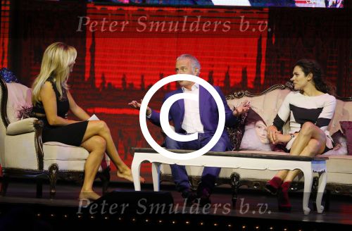 Hilversum 25 augustus 2015
Perspresentatie RTL in studio 21. Chantal janzen presenteert het. Huub Stapel en Anna Drijver