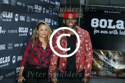 Rotterdam 7 september 2015
Presentatie Bolas ondergoedlijn van oa Everon Jackson Hooi. Jandino Asporaat met zijn vrouw Shirley