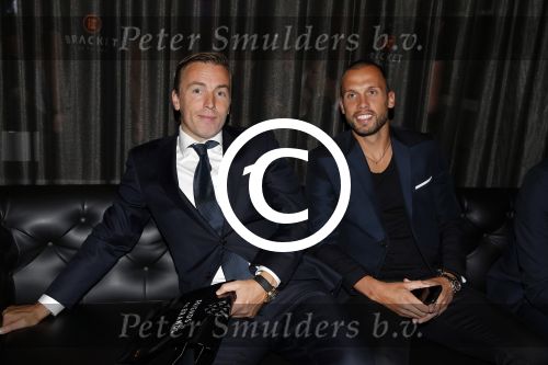 Amsterdam 8 september 2015 
Event in the harbour club. Richard Witschge en Johnny Heitinga