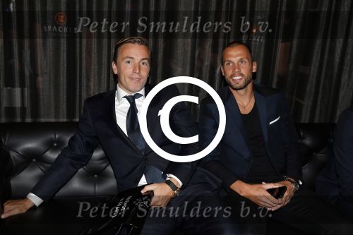 Amsterdam 8 september 2015 
Event in the harbour club. Richard Witschge en Johnny Heitinga