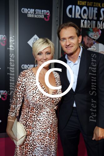 Amsterdam 3 september 2015 
Premiere Stiletto in het nieuwe de la mar. Lone v Roosendaal met Christiaan Looman