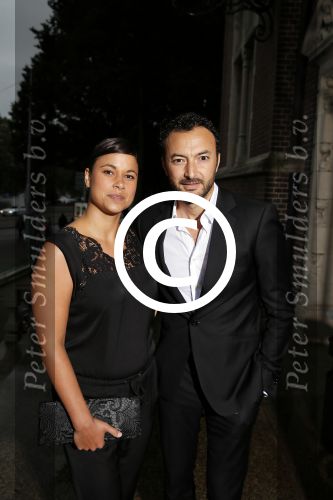 Amsterdam 31 augustus 2015 
Premiere meiden van de herengracht in het tropenmuseum. Nasrdin Dchar en partner
