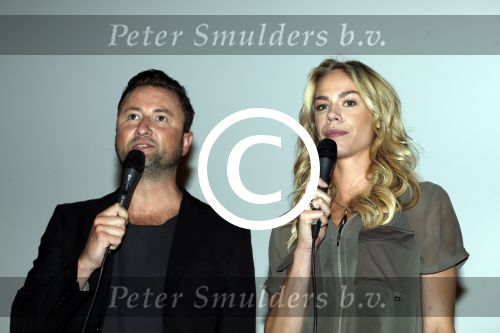 Amsterdam 19 augustus 2015 
Presentatie Expeditie Robinson deelnemers bij de westergasfabriek.. Sharon Doorson, Tim Douwsma, Marian Mudder, Teske de Schepper, Oscar Aerts, Sander Janson, Amara Onwuka, Elle Bandita, Kim Lammers, Kees van der Spek, Wietze de Jager, Klaas van der Eerden, Danny Ghosen, Sandra van Nieuwland, Anna Speller en Jaap Jongbloed met presentatoren Nicolette Kluijver en Dennis Weening