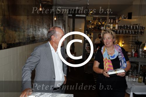 Amsterdam 31 augustus 2015 
Boekpresentatie Peter Romer , Super Nova. Met uitgeefster