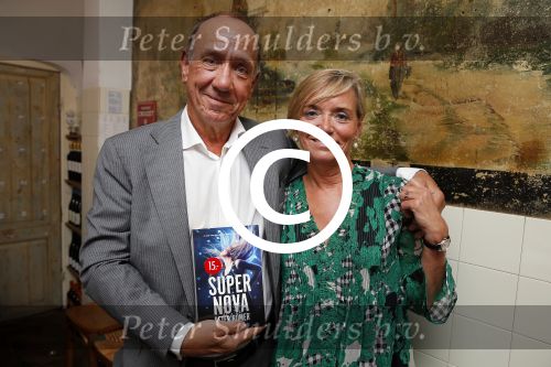 Amsterdam 31 augustus 2015 
Boekpresentatie Peter Romer , Super Nova. Peter met zijn vrouw