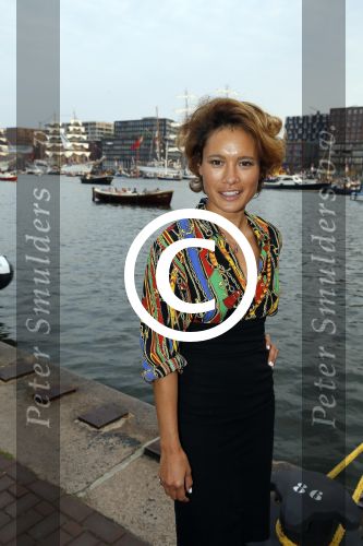 Amsterdam 19 augustus 2015 
Div bn ers eten bij restaurant op brug bij sail. Terence Schreurs met zus