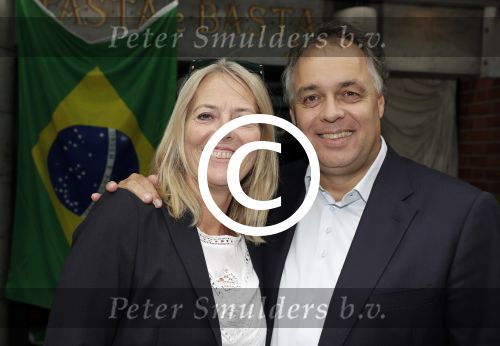 Amsterdam 28 juni 2016 
Presentatie Princess koffers voor het Nederlandse team voor de olympische spelen van Rio de Janeiro. aad en Dorien Ouborg