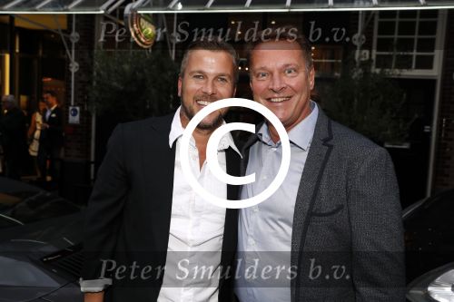 Amsterdam 2 september 2016
Diner voor Albert Verlinde met zijn oud rtl boulevard collega\'s bij le Garage. Albert met Winston Gerschtanowitz