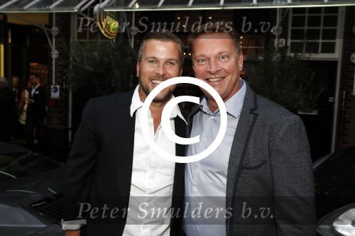 Amsterdam 2 september 2016
Diner voor Albert Verlinde met zijn oud rtl boulevard collega\'s bij le Garage. Albert met Winston Gerschtanowitz