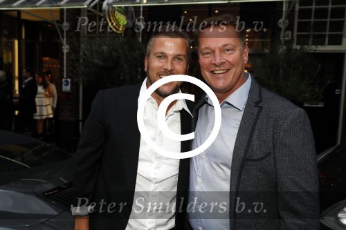 Amsterdam 2 september 2016
Diner voor Albert Verlinde met zijn oud rtl boulevard collega\'s bij le Garage. Albert met Winston Gerschtanowitz