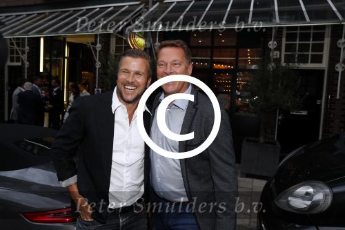 Amsterdam 2 september 2016
Diner voor Albert Verlinde met zijn oud rtl boulevard collega\'s bij le Garage. Albert met Winston Gerschtanowitz