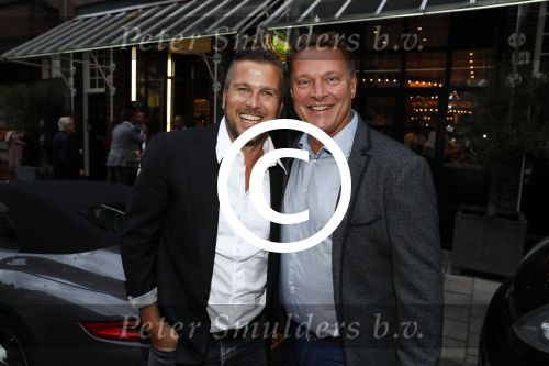 Amsterdam 2 september 2016
Diner voor Albert Verlinde met zijn oud rtl boulevard collega\'s bij le Garage. Albert met Winston Gerschtanowitz