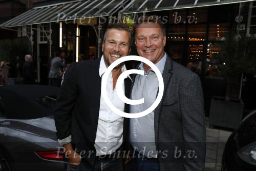 Amsterdam 2 september 2016
Diner voor Albert Verlinde met zijn oud rtl boulevard collega\'s bij le Garage. Albert met Winston Gerschtanowitz