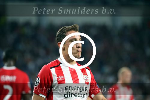 Eindhoven, 13 September 2016
PSV-Atletico Madrid, eindstand 0-1 
Eerste wedstrijd voorronde CL Seizoen 2016-2017
Andres Guardado