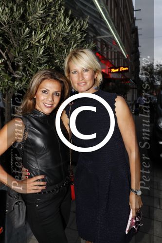 Amsterdam 2 september 2016
Diner voor Albert Verlinde met zijn oud rtl boulevard collega\'s bij le Garage. Anouk Smulders en Leontine v Moorsel