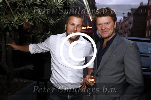 Amsterdam 2 september 2016
Diner voor Albert Verlinde met zijn oud rtl boulevard collega\'s bij le Garage. Beau v Erven Dorens en Winston Gerschtanowitz