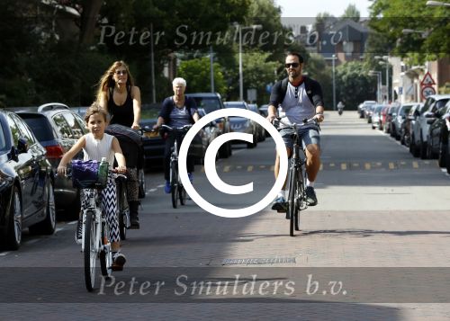 Amsterdam 3 september 2016 
Beertje v Beers met man en dochter op de fiets