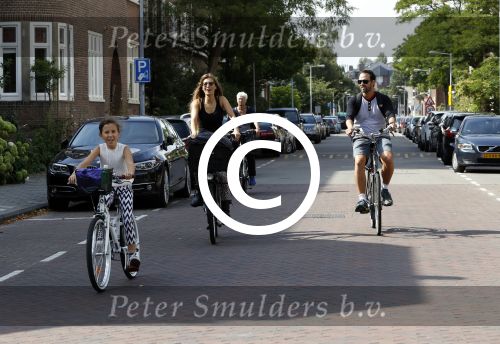 Amsterdam 3 september 2016 
Beertje v Beers met man en dochter op de fiets