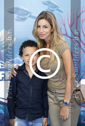 Amsterdam 22 juni 2016 
Premiere finding Dory in theater Amsterdam.
Christie Bokma met haar zoon