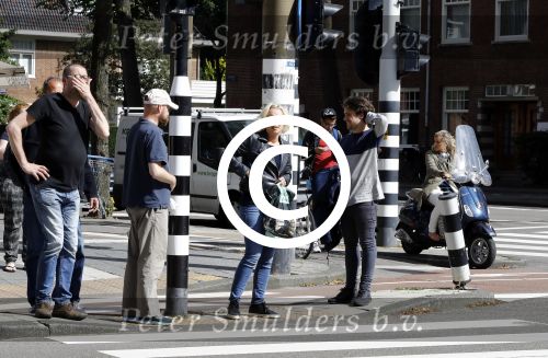 Amsterdam 10 augustus 2016  
Eva Jinek op straat in Amsterdam zuid.