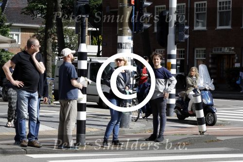 Amsterdam 10 augustus 2016  
Eva Jinek op straat in Amsterdam zuid.