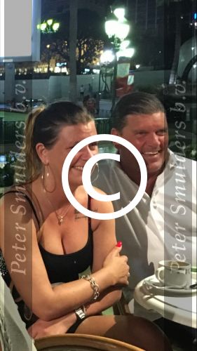 Monaco 20 Juli 2016, Frank Masmeijer met zijn nieuwe vriendin