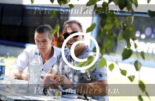 Hilversum 24 augustus 2016 
Frans en Dorus Bauer bij presentatie programma Tros
