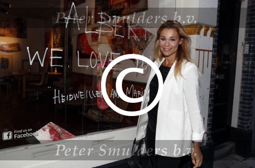 Amsterdam 2 september 2016
Diner voor Albert Verlinde met zijn oud rtl boulevard collega\'s bij le Garage. Froukje de Both