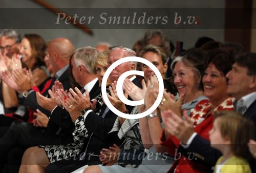 Amsterdam 4 september 2016
Modeshow Paul Schulten in Hotel Okura. Henk Oudt met vrouw