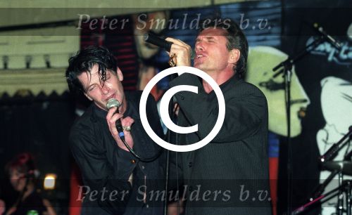 Amsterdam, 5 November 1996
Paradiso theater
Henny Vrienten met Herman Brood (t.g.v. 50e verjaardag Herman).